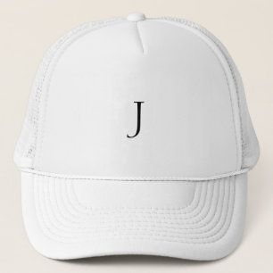 Monogram Custom J Letter Truckerkappe