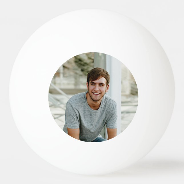 Monogram Custom Photo Ping Pong Ball Tischtennisball (Vorderseite)