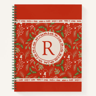 Monogram Custom Spiral Notebook Notizbuch