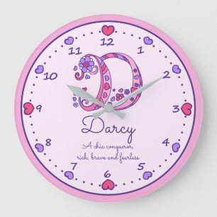 Monogram D Darcy Hercy Name bedeutet Uhr