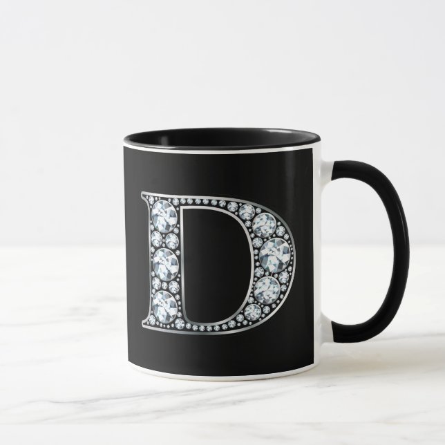 Monogram D Imitate Diamond Tasse (Rechts)