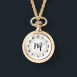 Monogram Daisy Necklace Watch Armbanduhr<br><div class="desc">Monogram Daisy Necklace Watch</div>