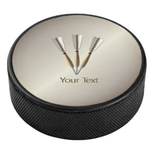 Monogram Darts Design Eishockey Puck
