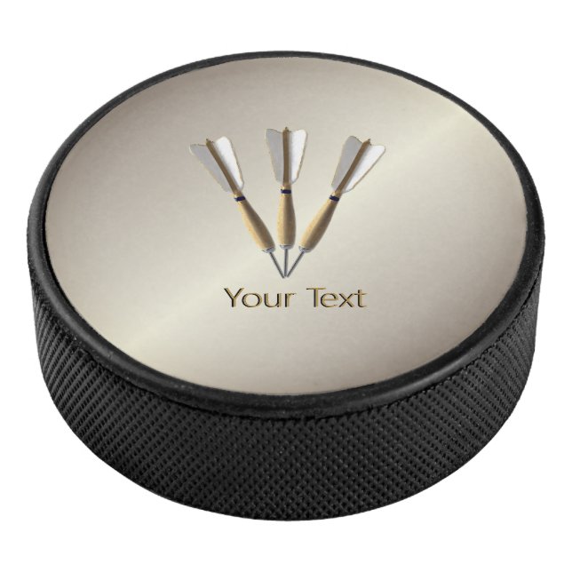 Monogram Darts Design Eishockey Puck (3/4)