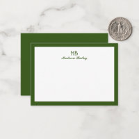 Monogram Decorative Typografie | Dark Moss Green