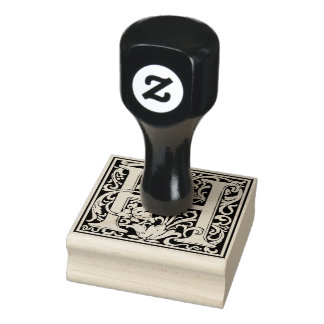 Monogram-Dekorationsbrief H Gummistempel