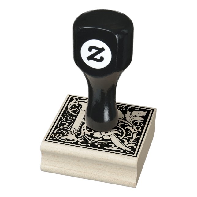 Monogram-Dekorationsbrief R Gummistempel (Stempel)