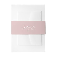 Monogram Delicate Light Dusty Pink Wedding