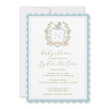 Monogram des Baby Carriage Wappen | Blue Baby Dusc