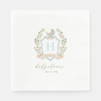 Monogram des Baby Carriage Wappen | Blue Baby Dusc