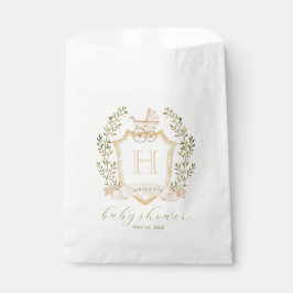 Monogram des Baby Carriage Wappen | Neutrale Babyd Geschenktütchen