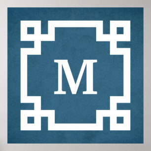Monogram design poster