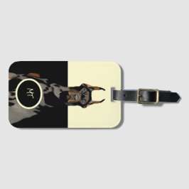 Monogram Doberman Pincher Classic Gepäckanhänger