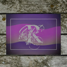 Monogram Doormat Moderne elegante Farbtöne von Lil