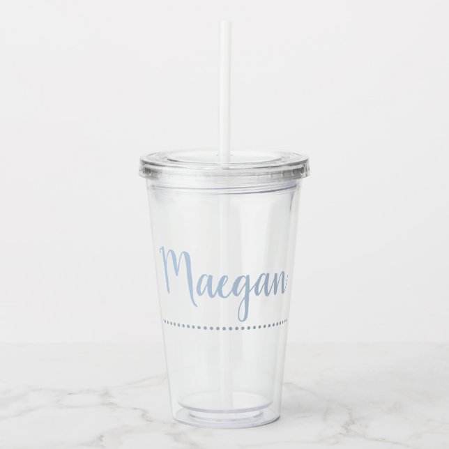MONOGRAM DOTTED Tumbler Acryltrinkbecher (Vorderseite)