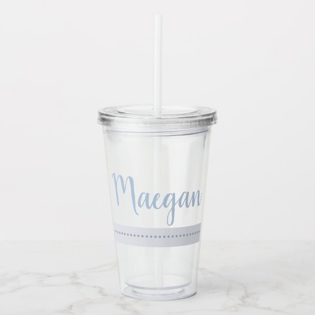 MONOGRAM DOTTED Tumbler Acryltrinkbecher (Vorderseite)