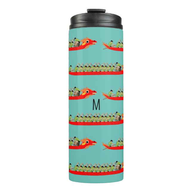 Monogram Dragon Boat Racing Thermosbecher (Vorderseite)