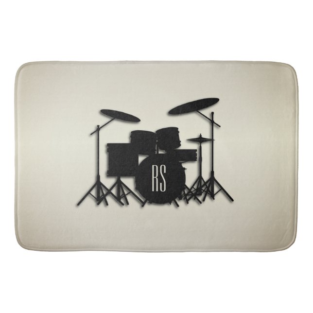 Monogram Drum Set Gold Badematte (Vorderseite)