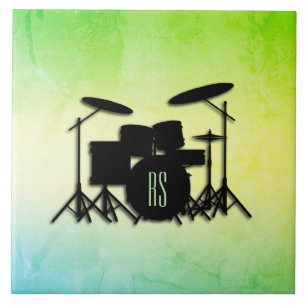 Monogram Drum Set Green Fliese