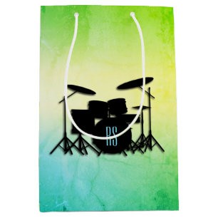 Monogram Drum Set Green Mittlere Geschenktüte
