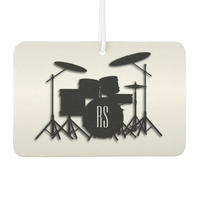 Monogram Drum Set Silver Autolufterfrischer (Vorderseite)