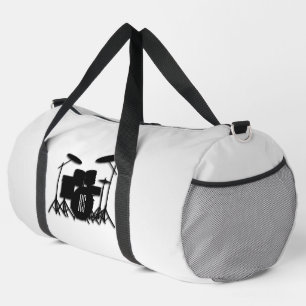 Monogram Drum Set Silver Duffle Bag
