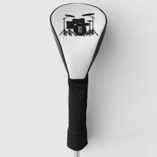 Monogram Drum Set Silver Golf Headcover