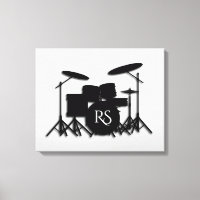Monogram Drum Set Silver