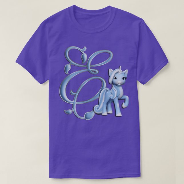 Monogram E Custom Unicorn T-Shirt (Design vorne)