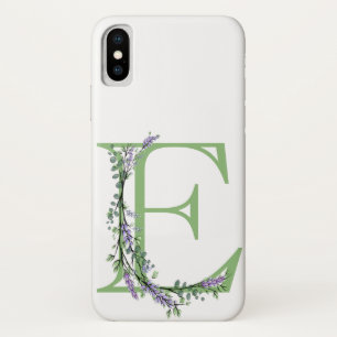 Monogram E Lavendel Eucalyptus Case-Mate iPhone Hülle