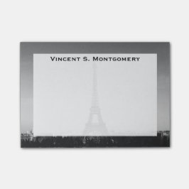Monogram Eiffel Tower, Paris, Frankreich Post-it Klebezettel