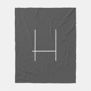 Monogram Eigenname Initial Modern Minimalistisch G Fleecedecke