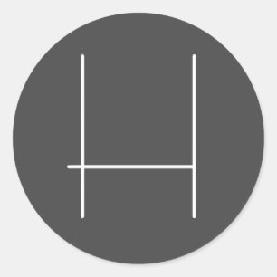 Monogram Eigenname Initial Modern Minimalistisch G Runder Aufkleber