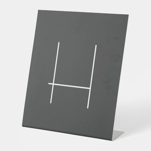 Monogram Eigenname Initial Modern Minimalistisch G Sockelschild (Vorderseite)