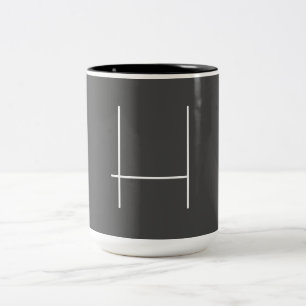 Monogram Eigenname Initial Modern Minimalistisch G Zweifarbige Tasse