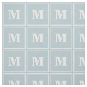 Monogram-Eisblau Stoff