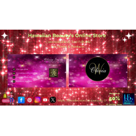 Monogram Elegant Class Sparkle QR Code Visitenkarte
