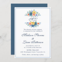 Monogram Elegant Hübsch Floral Sukkulenter Macaron