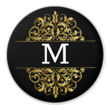 Monogram Elegant Keramik Knobs