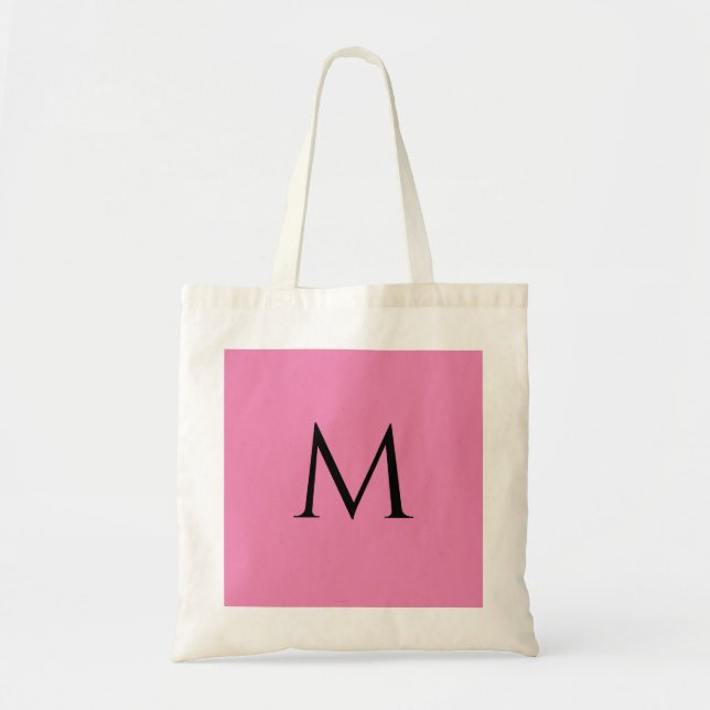 Monogram Elegant Modern Template Shopping Tragetasche (Vorne)