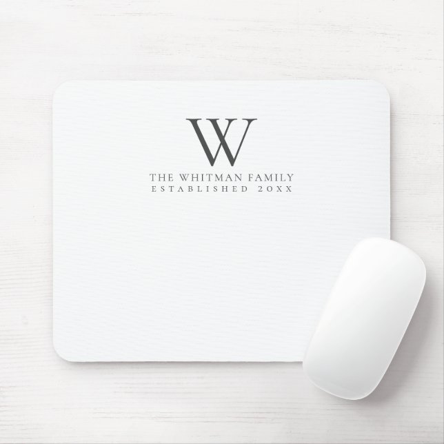 Monogram-Elegant Mousepad (Mit Mouse)