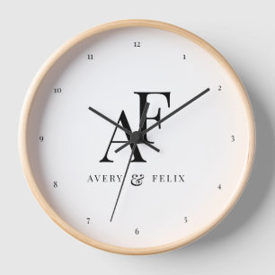 Monogram elegant neu Minimalistisch Uhr