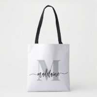 Monogram Elegant White Black