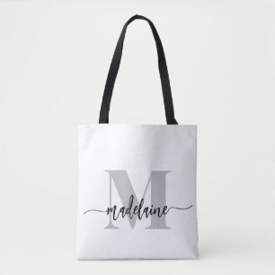 Monogram Elegant White Black
