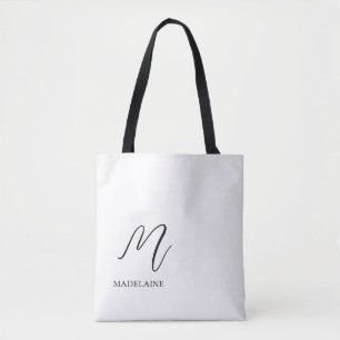 Monogram Elegant White Black