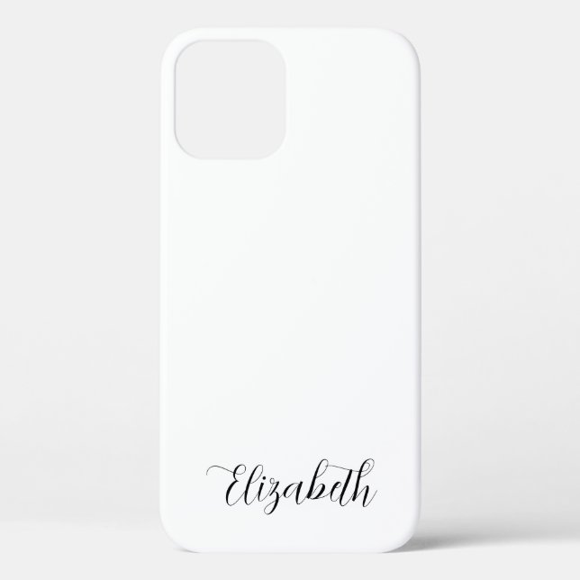 Monogram Eleganto Modern Template Typografy Name Case-Mate iPhone Hülle (Rückseite)