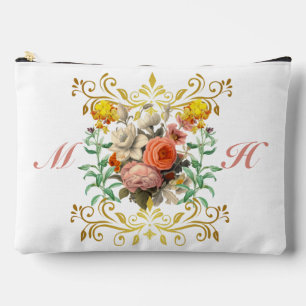 Monogram English Garden Vintag Floral Zubehörtasche