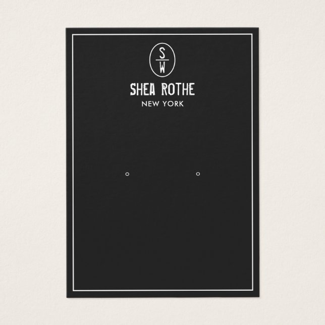Monogram-Erkerbildschirmkarte der Vintagen Briefma (Vorderseite)