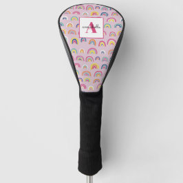 Monogram erste Pink Rainbow Golf Head Cover Headcover