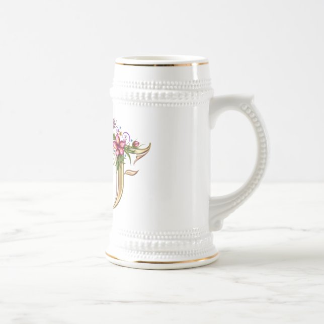 Monogram F Gift-Tasse Bierglas (Rechts)